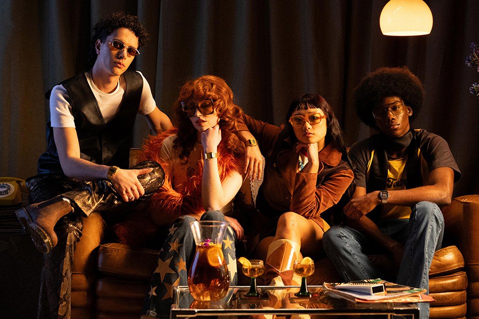 A group of men and women wearing Casio Vintage unisex watches.